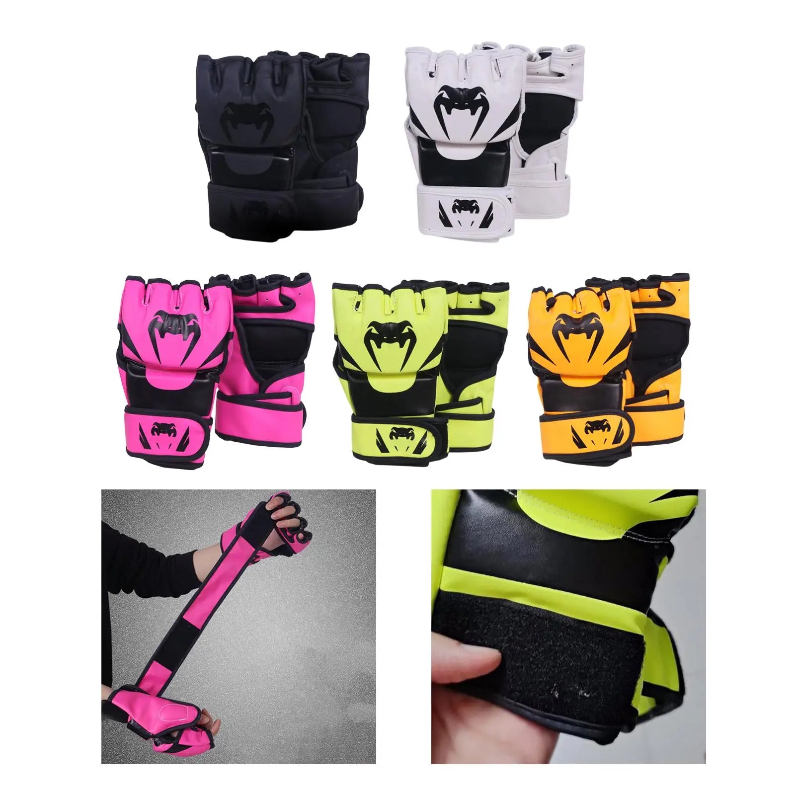 Mma Gloves Sparring Gear  Leather Waterproof unisex Gloves