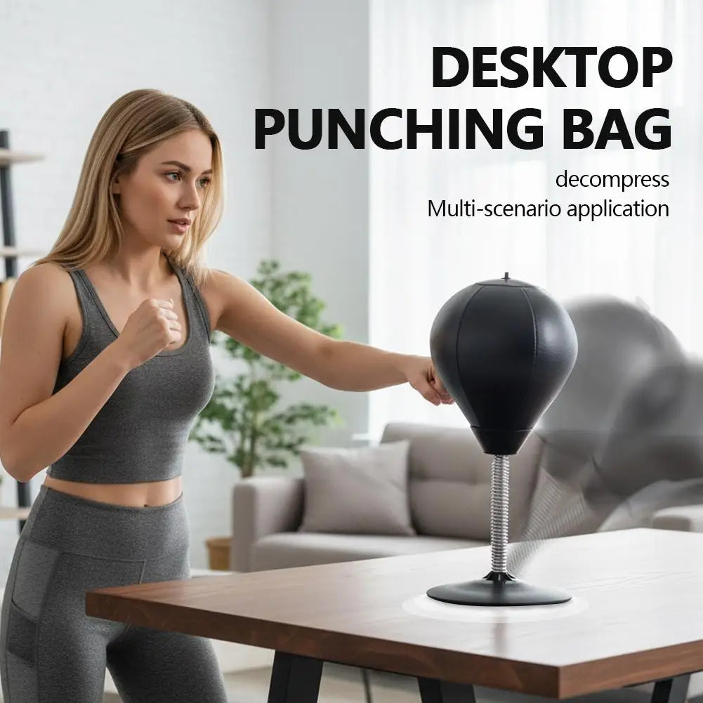 Fun Punch Rages Bag, Heavy Duty Desktop Punching Bag Desktop Punching Bag with Suction Cup