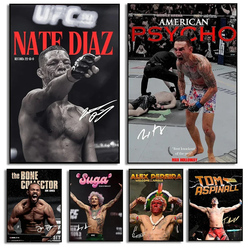 Ultimate Fighting Championship Poster UFC Mixed Martial Arts Unique Design Prints